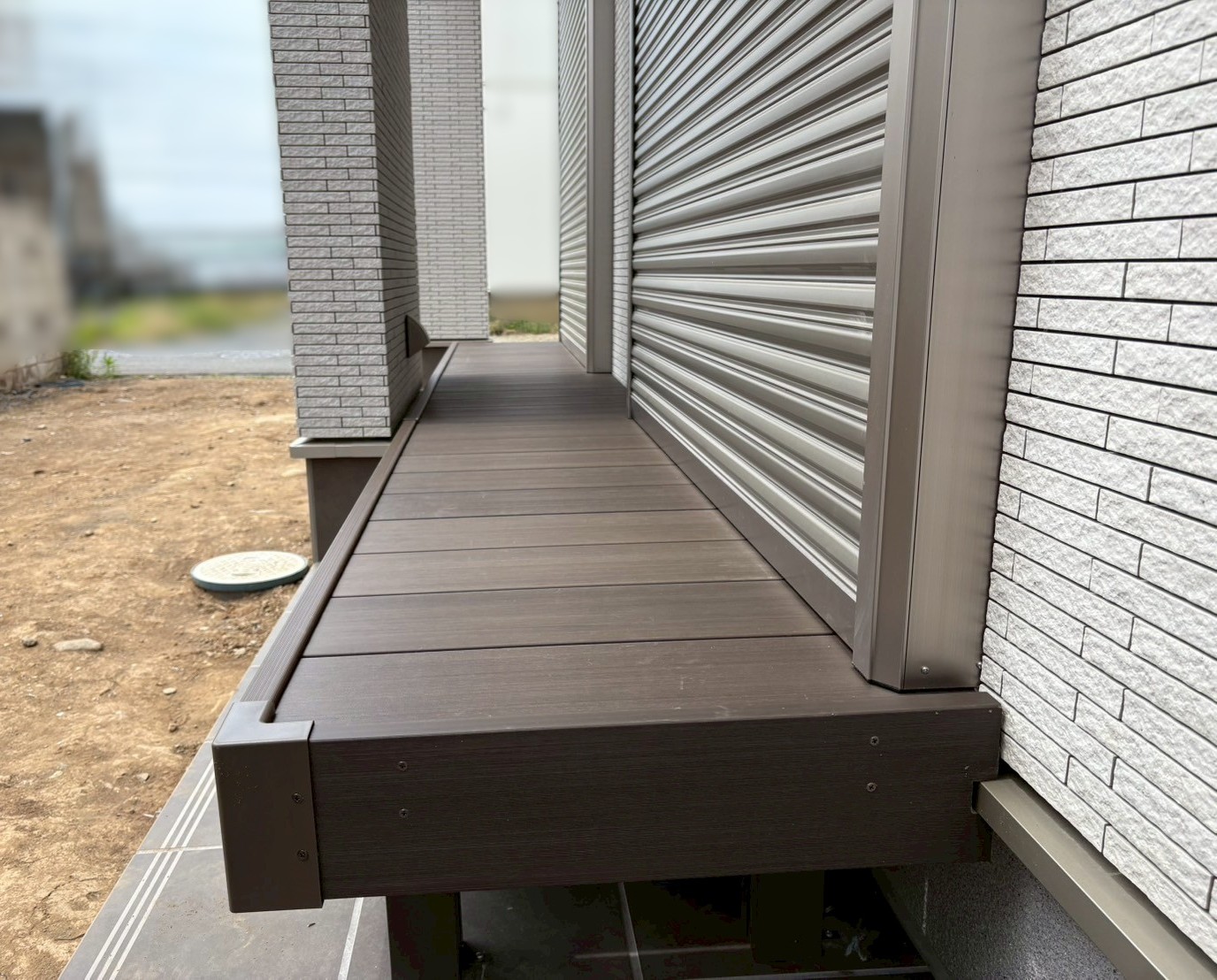 施工後　ウッドデッキ　