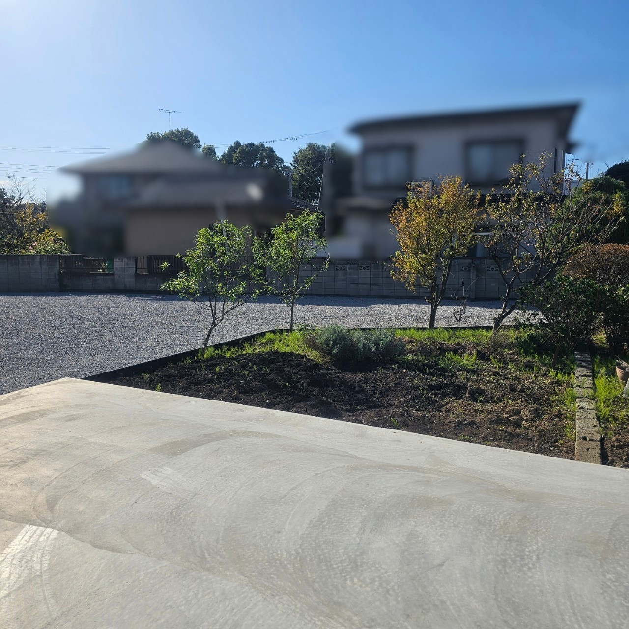 施工後　植栽　メイクランド　エッジマイスターⅡ