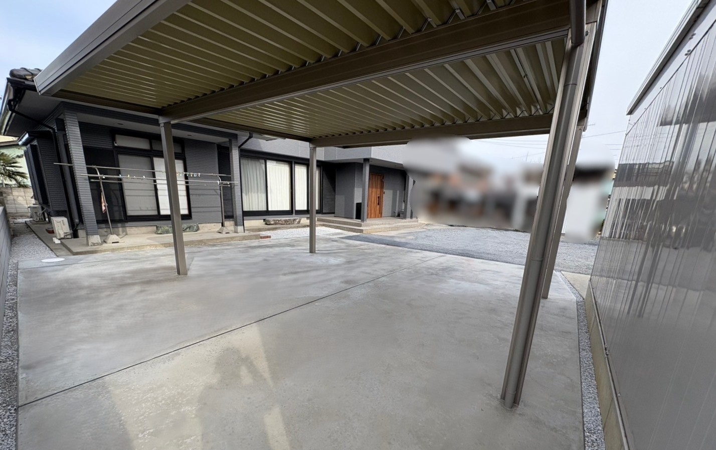 施工後　土間コンクリート<br />
<br />
