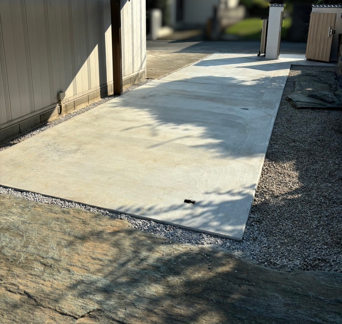 施工後　土間コンクリート<br />
