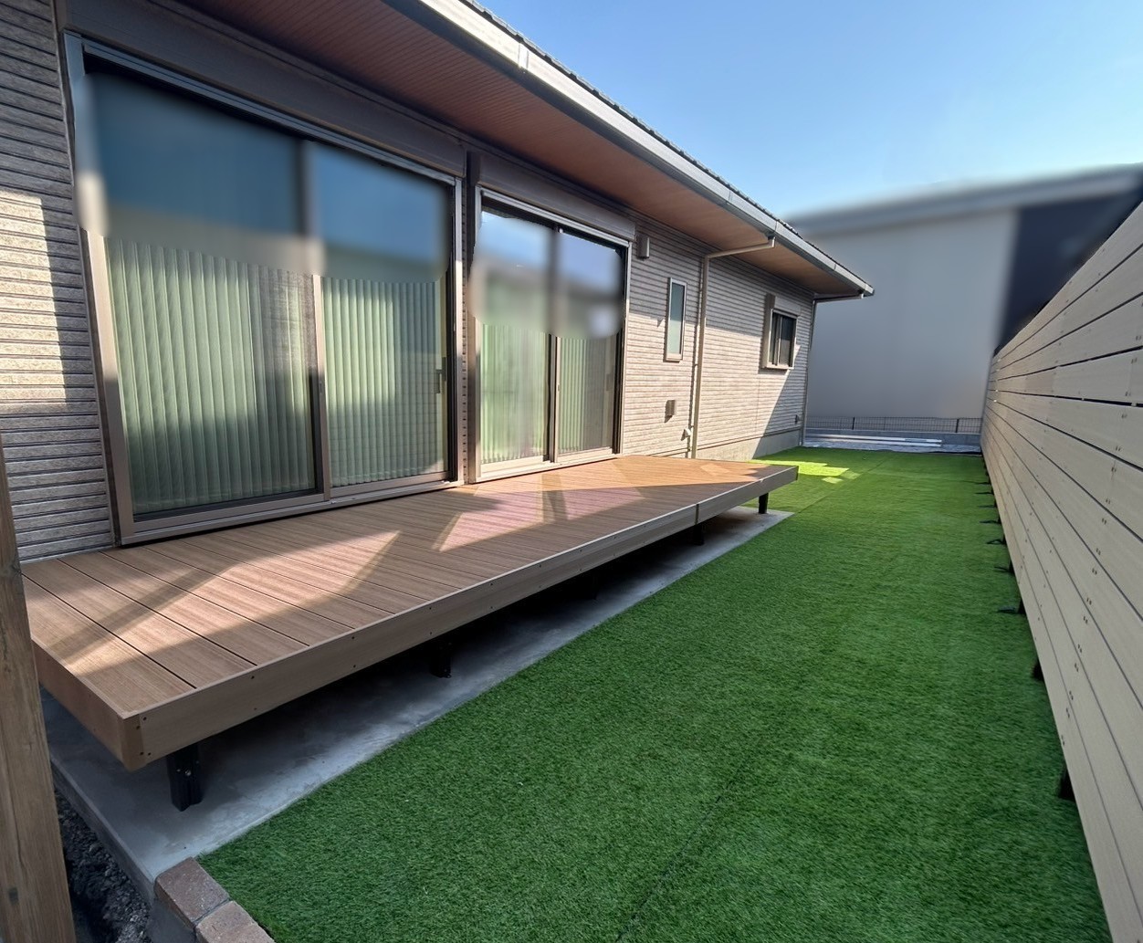 施工後　人工芝