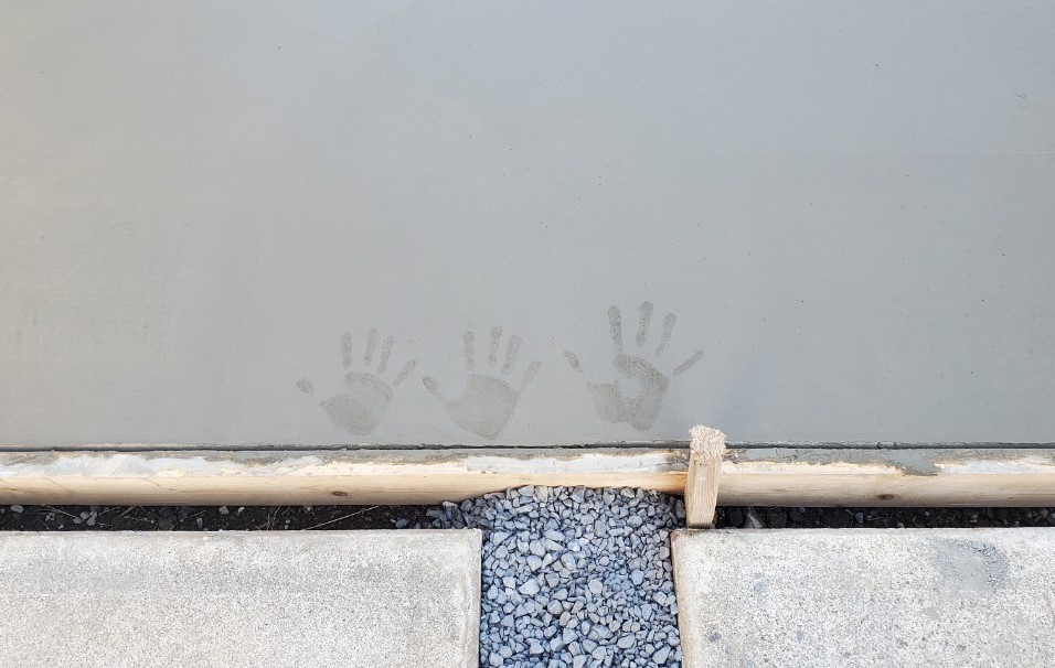 施工後　記念手形