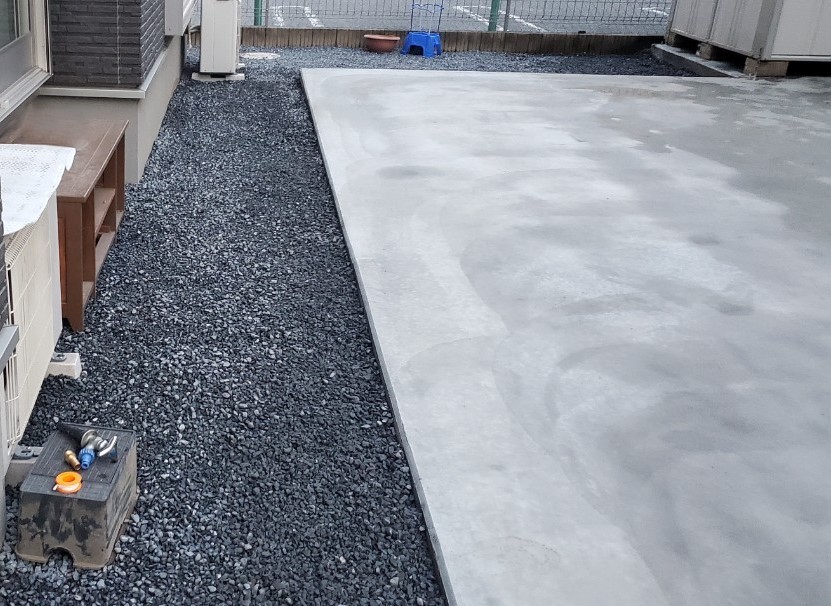 施工後　母屋回り　青ビリ