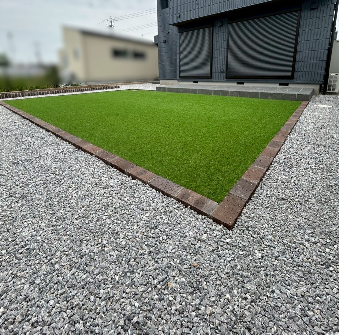 施工後　人工芝